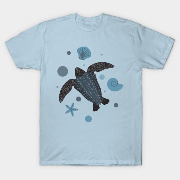 Leatherback turtle T-Shirt by Geramora Design